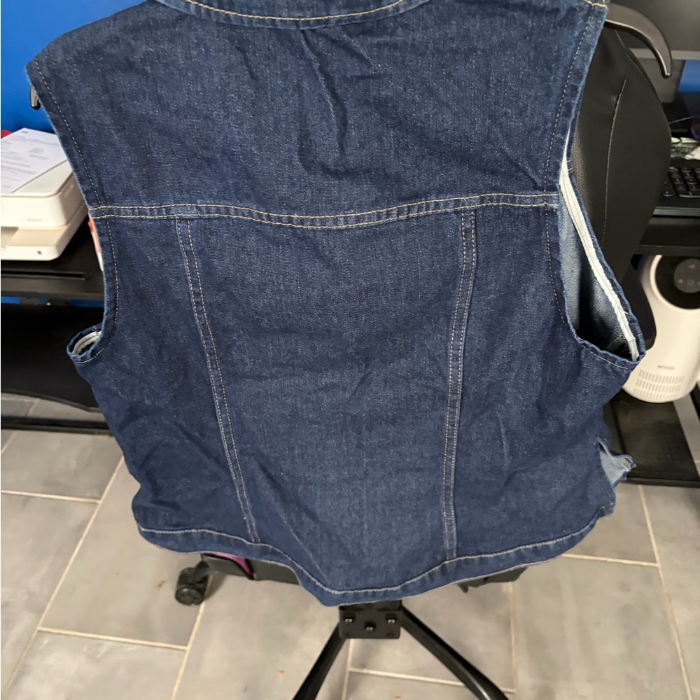 Curve Blue Denim Vest